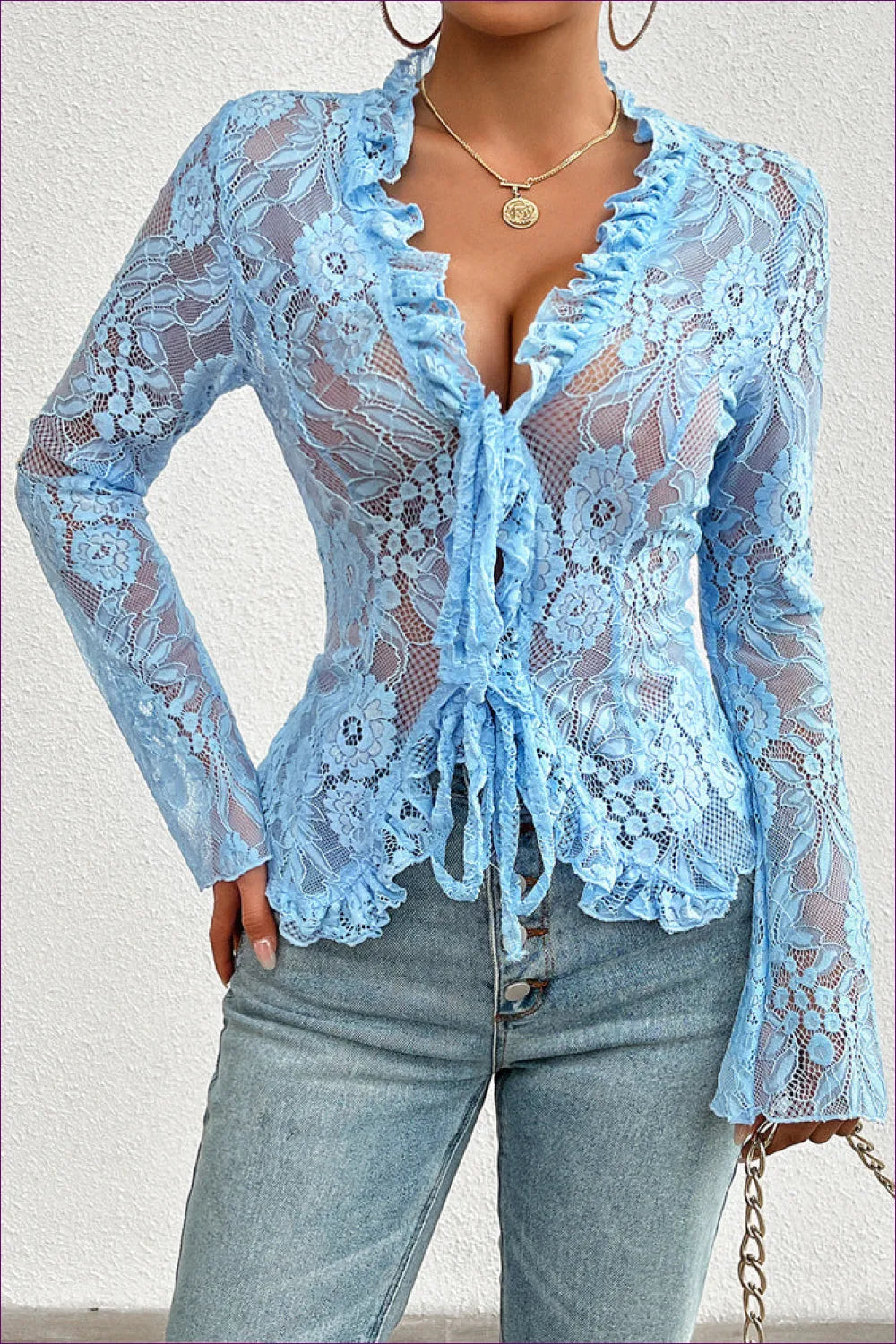 Lace Elegance Blouse - Timelessly Chic For x