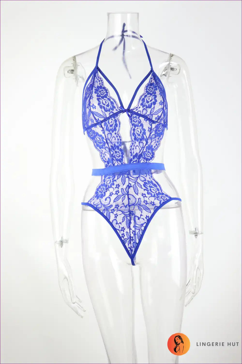 Lace Jumpsuit with Bare Back and Cutouts - Effortless Night Drama for All Season, Backless, Boudoir,