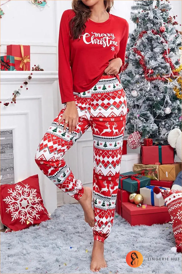 Christmas Print Pyjama Set