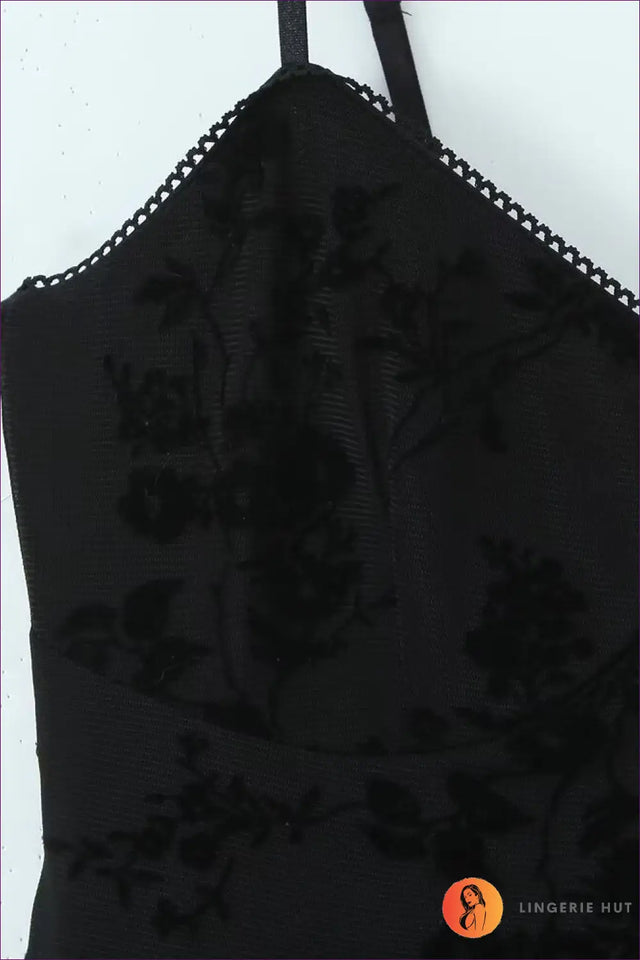Lace Slip Mini Dress with Embroidery - Effortless Elegance