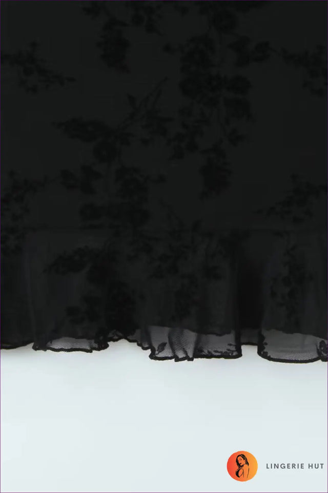 Lace Slip Mini Dress with Embroidery - Effortless Elegance