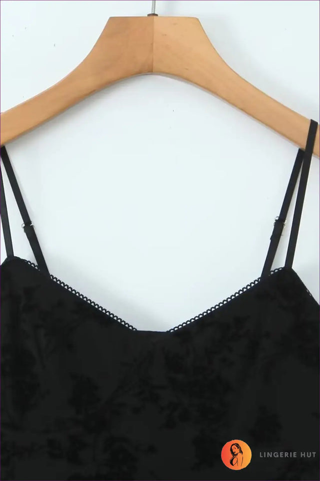 Lace Slip Mini Dress with Embroidery - Effortless Elegance