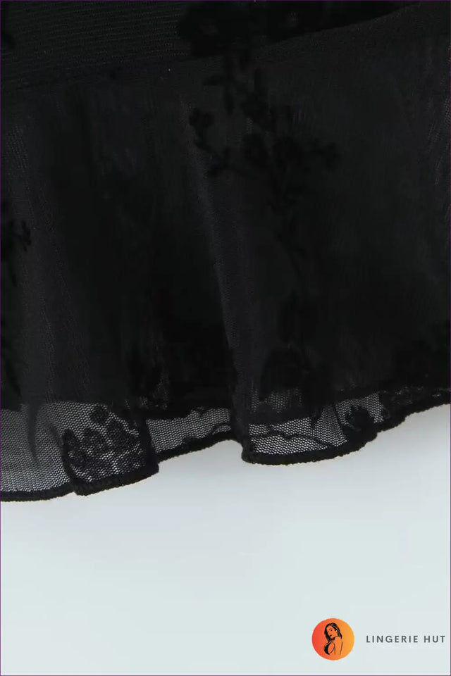 Lace Slip Mini Dress with Embroidery - Effortless Elegance