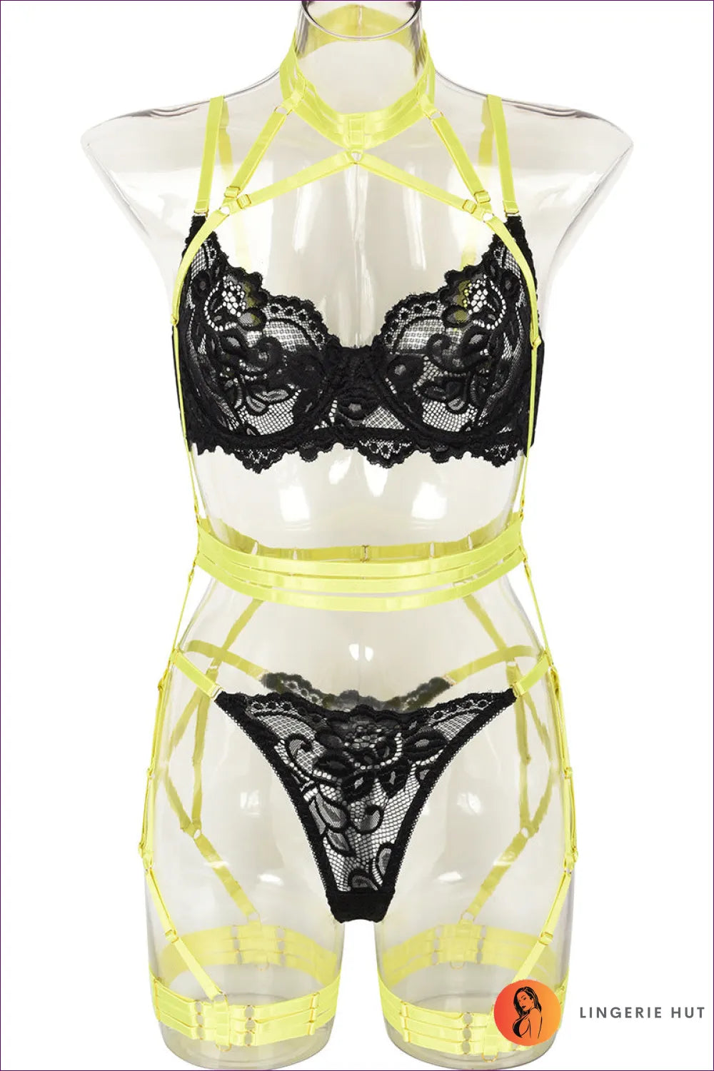 Command Attention, Lace Strap, Leg Ring Choker! Sizzle Effortlessly With This Printed Masterpiece. But Don’t