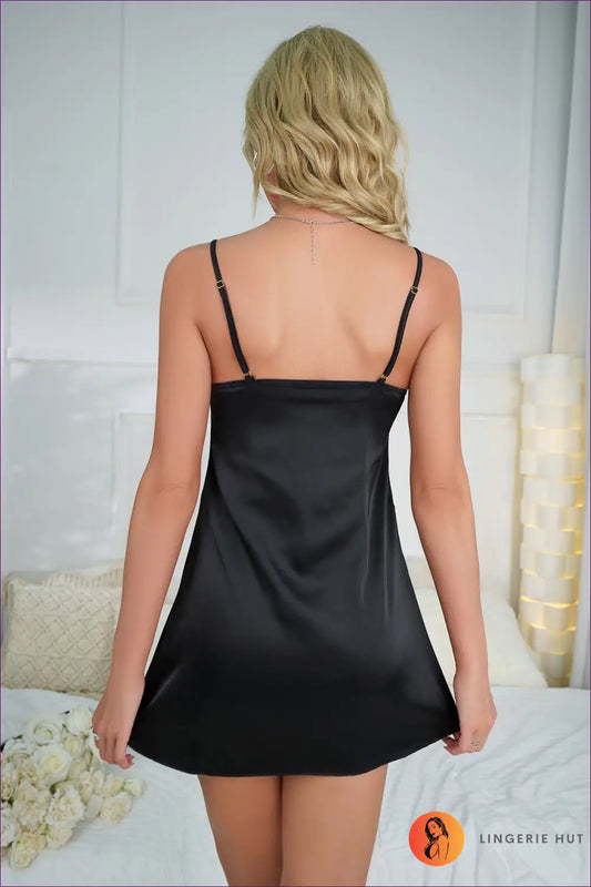 Lace-trim Side-slit Babydoll - not your Basic Nightwear - Sleepwear & Loungewear - Lingerie Hut - All Season • Boudoir