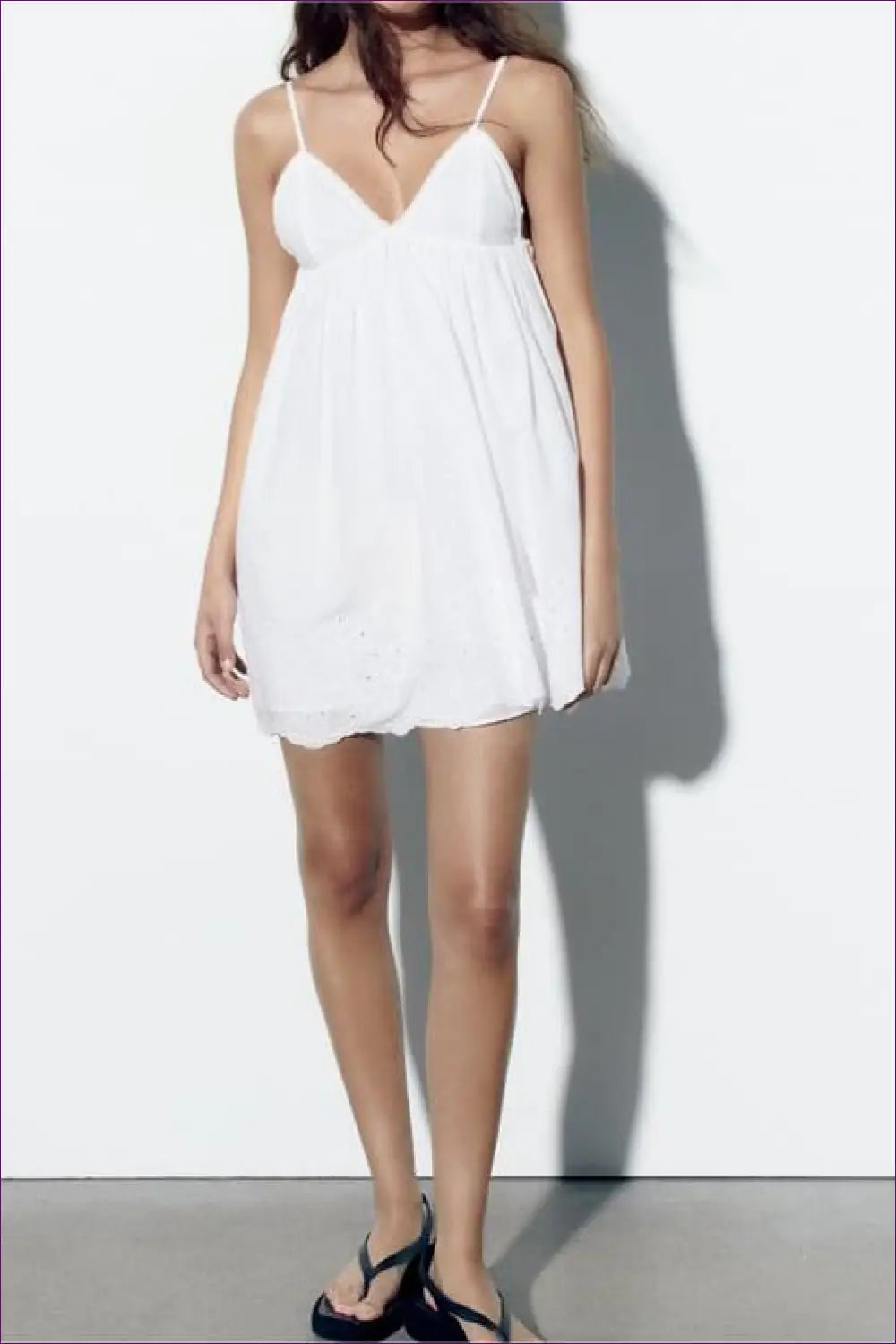 A Line Dress with Backless Silhouette - Late Afternoon Glow - Casual • Cotton • Lingerie Hut