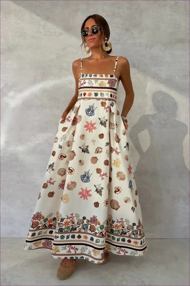 A Line Dress with Draped Detail - Warm Weather Poise