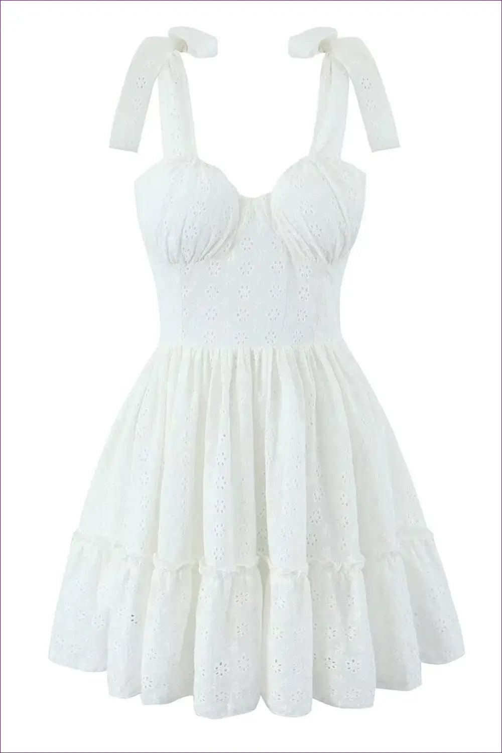 A Line Dress with Embroidered Detail - Quiet Confidence - Boho • Casual • Cotton • Lingerie Hut