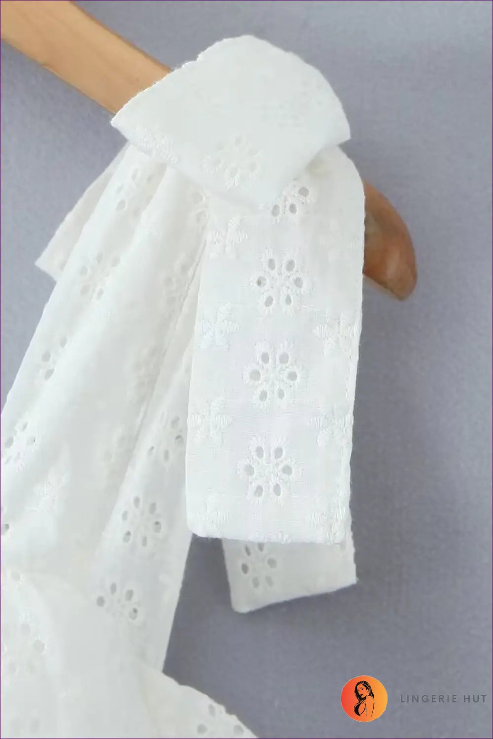 A Line Dress with Embroidered Detail - Quiet Confidence - Boho • Casual • Cotton • Lingerie Hut