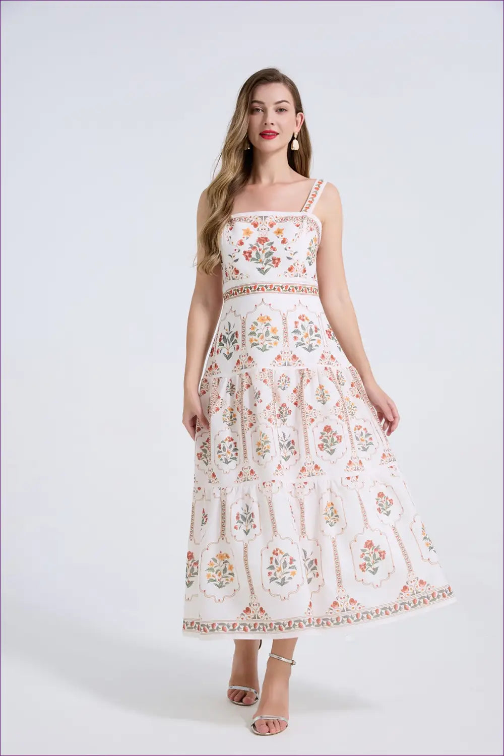 A Line Dress with Fitted Waist - Quiet Confidence - Casual • Cotton • Dresses - Lingerie Hut