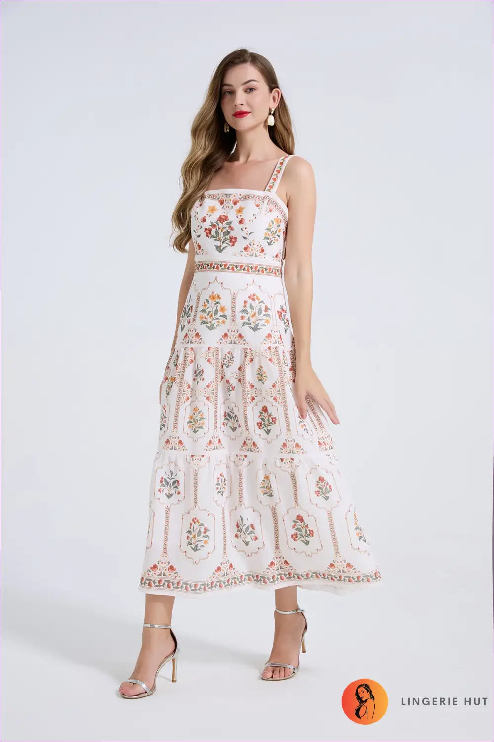 A Line Dress with Fitted Waist - Quiet Confidence - Casual • Cotton • Dresses - Lingerie Hut