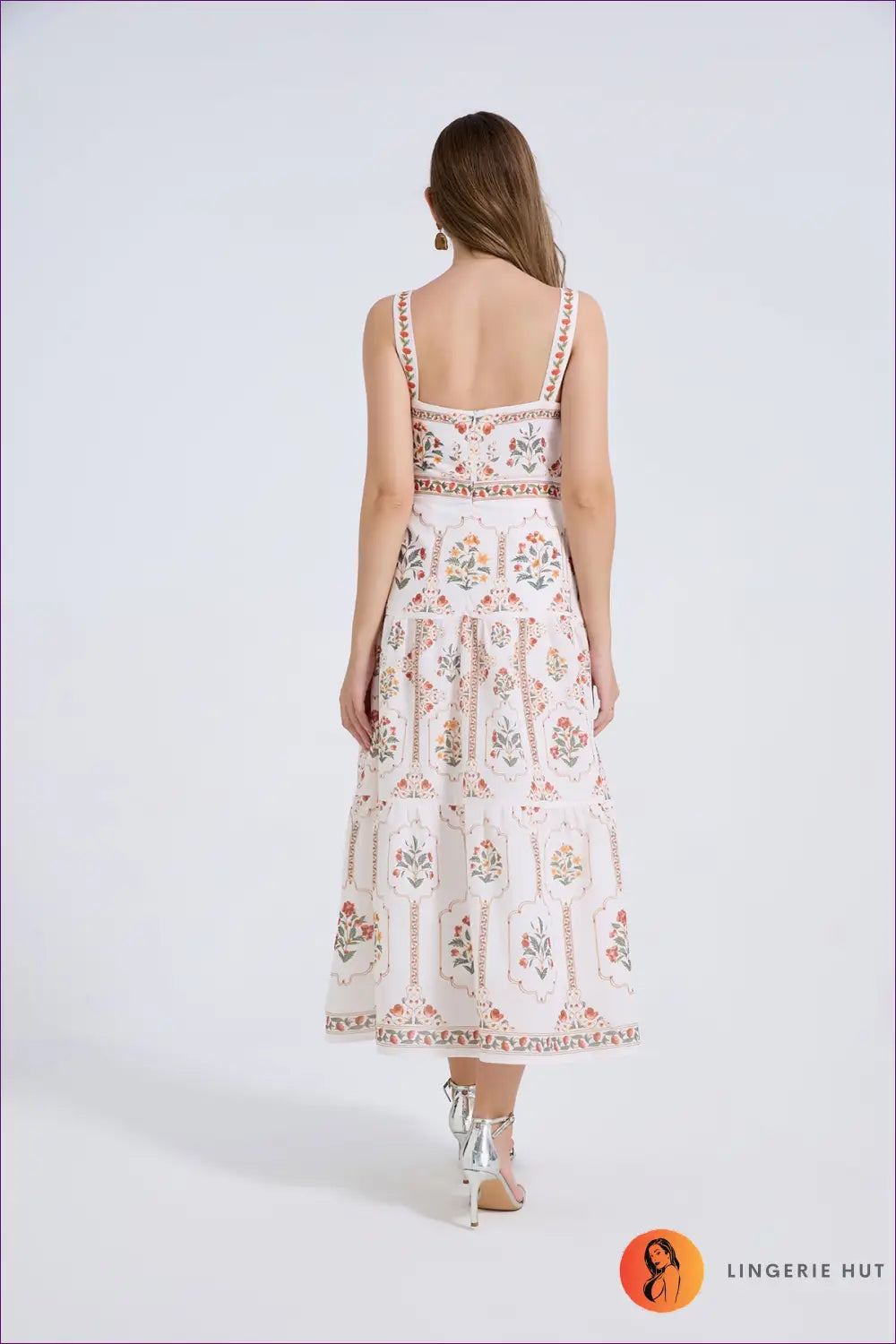 A Line Dress with Fitted Waist - Quiet Confidence - Casual • Cotton • Dresses - Lingerie Hut