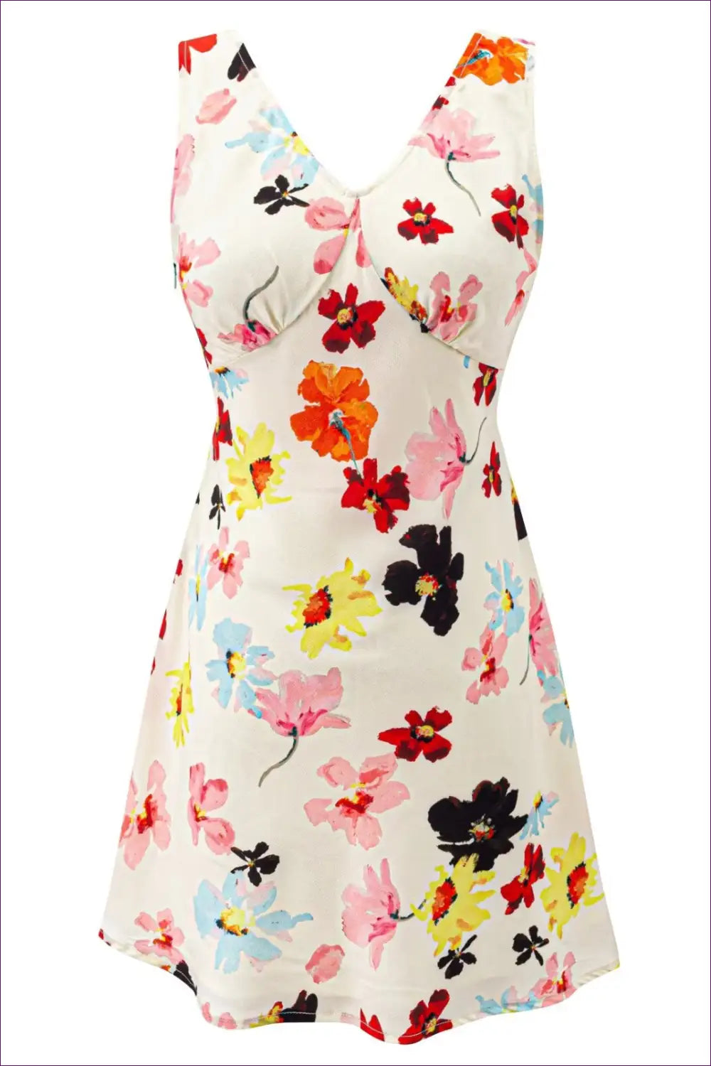 A Line Dress with Ruched Waist - Breezy Sophistication - Casual • Cotton • Dresses - Lingerie Hut
