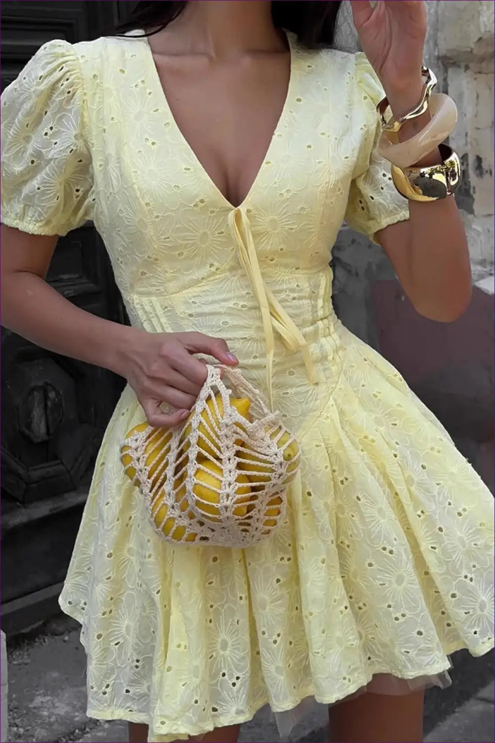 A Line Dress with Ruched Waist - Sunlit Ease - Boho • Casual • Cotton • Lingerie Hut