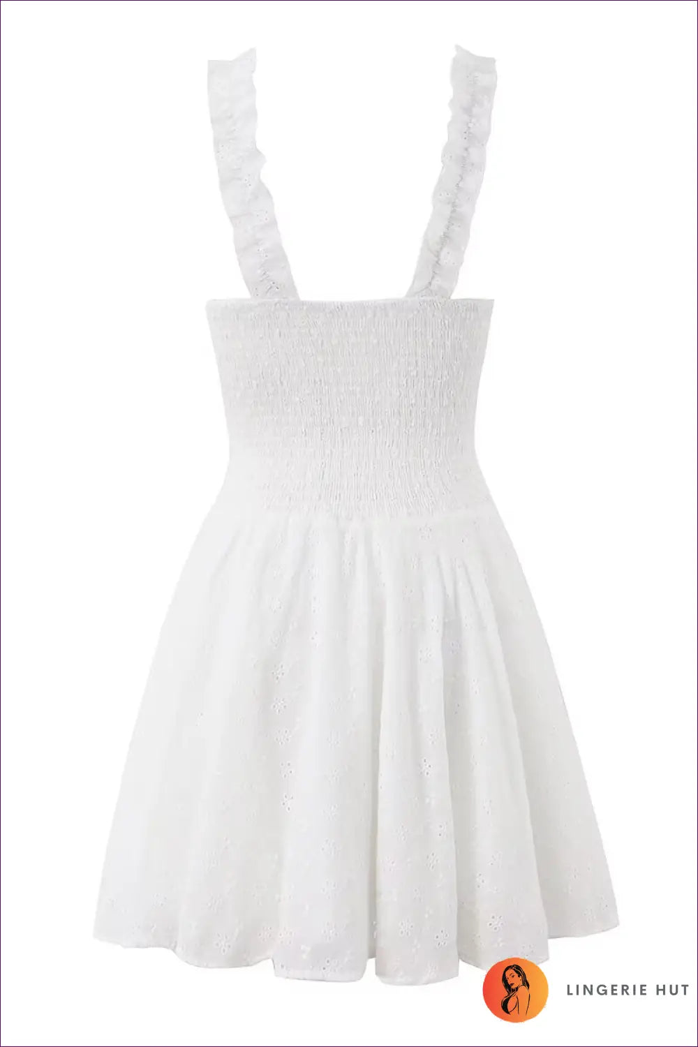 A Line Dress with Ruffle Trim - Daylight Romance - Boho • Casual • Cotton • Lingerie Hut