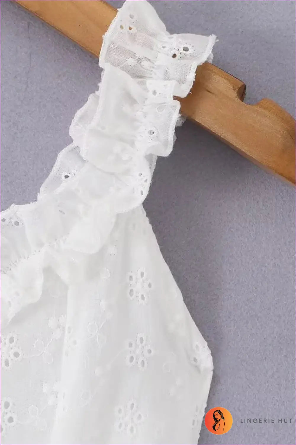 A Line Dress with Ruffle Trim - Daylight Romance - Boho • Casual • Cotton • Lingerie Hut