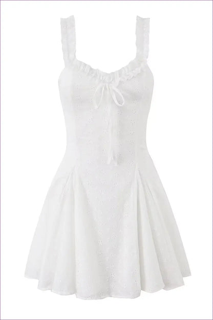 A Line Dress with Ruffle Trim - Daylight Romance - Boho • Casual • Cotton • Lingerie Hut