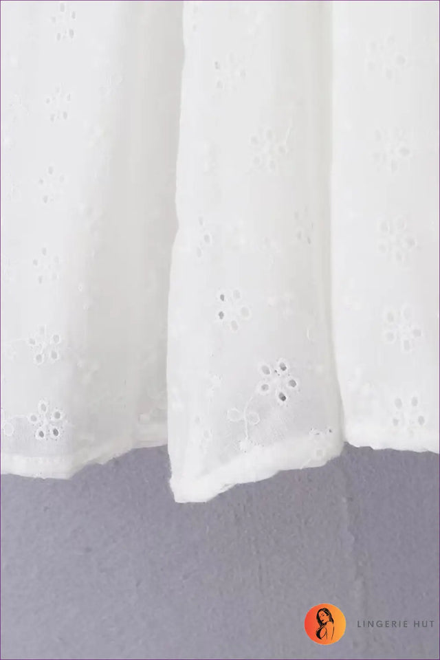 A Line Dress with Ruffle Trim - Daylight Romance