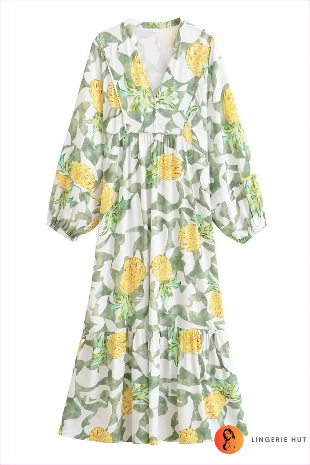 A Line Dress with Signature Waist Detail - Daylight Romance - s / Green - Casual • Cotton • Dresses - Lingerie Hut
