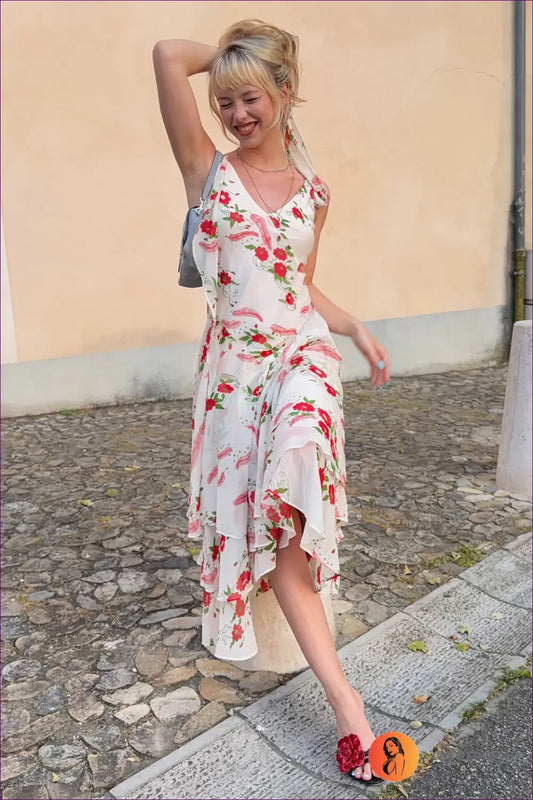 A Line Dress with Signature Waist Detail - Effortless Grace - Casual • Cotton • Dresses - Lingerie Hut