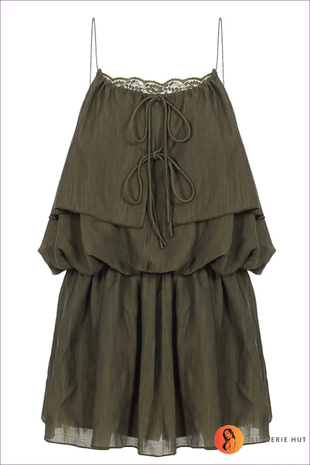 A Line Dress with Signature Waist Detail - Sunlit Ease - s / Green - Casual • Cotton • Dresses - Lingerie Hut
