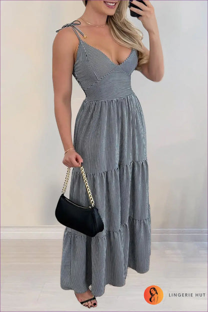 A Line Dress with Smocked Bodice - Quiet Confidence - s / Black - Casual • Cotton • Dresses - Lingerie Hut