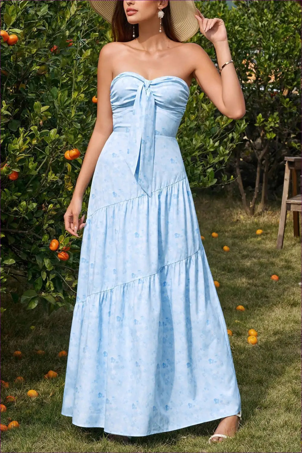 A Line Dress with Tie Waist Detail - Daylight Romance - Backless • Casual • Cotton • Lingerie Hut