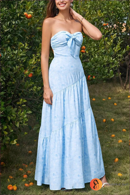 A Line Dress with Tie Waist Detail - Daylight Romance - Backless • Casual • Cotton • Lingerie Hut