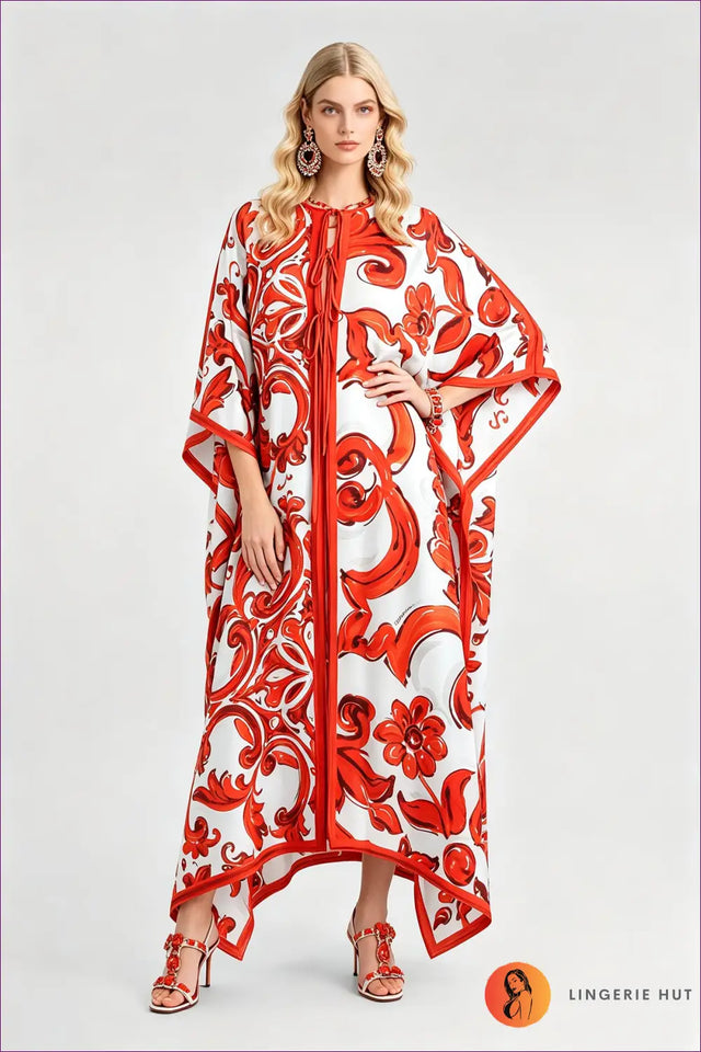 A Line Dress with Tie Waist Detail - Everyday Radiance