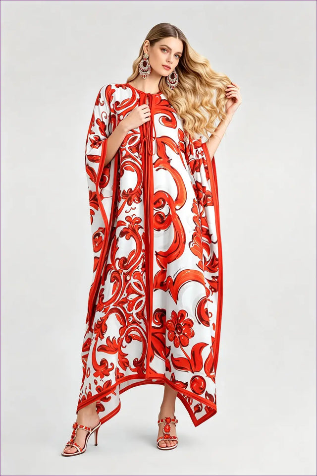 A Line Dress with Tie Waist Detail - Everyday Radiance