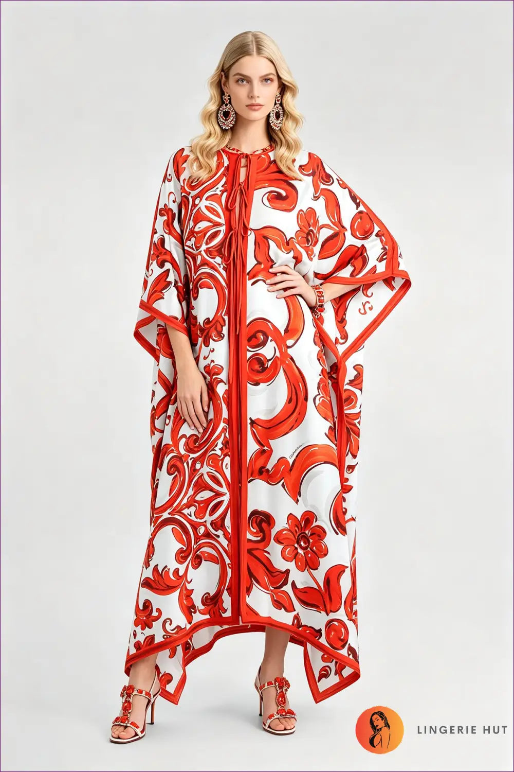A Line Dress with Tie Waist Detail - Everyday Radiance - Casual • Cotton • Dresses - Lingerie Hut