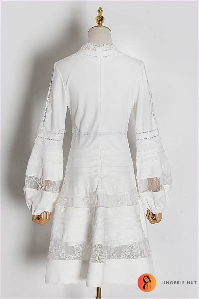 A Line Dress with Tie Waist Detail - Quiet Confidence