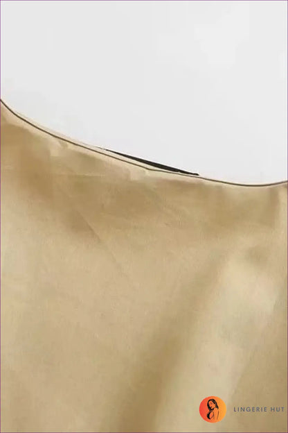 A Line Dress with Tie Waist Detail - Sunlit Ease - Casual • Cotton • Dresses - Lingerie Hut