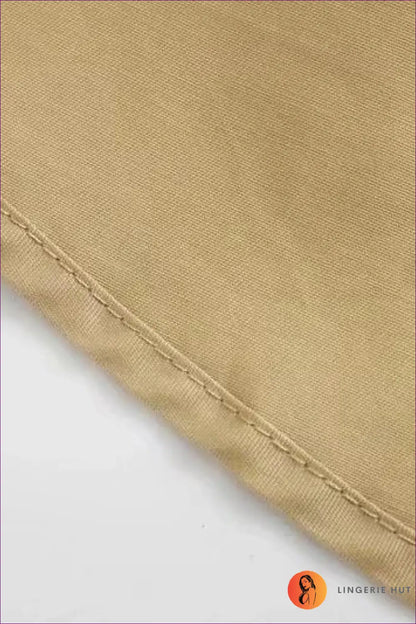A Line Dress with Tie Waist Detail - Sunlit Ease - Casual • Cotton • Dresses - Lingerie Hut