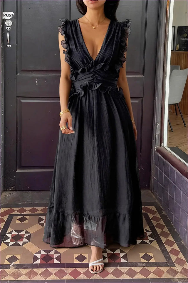 A-Line Maxi Dress - Understated Glamour