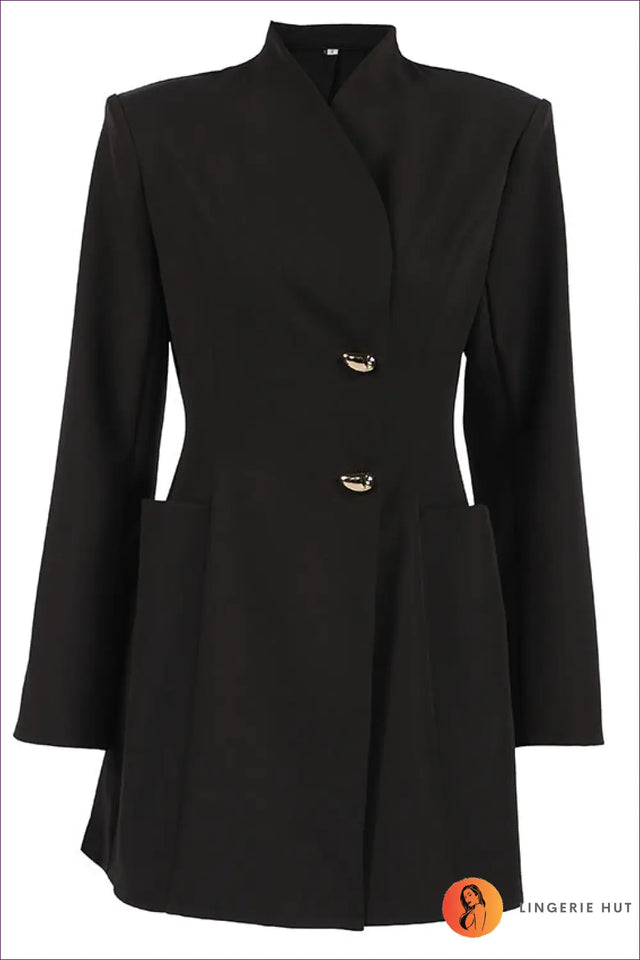 Button Front Mini Dress