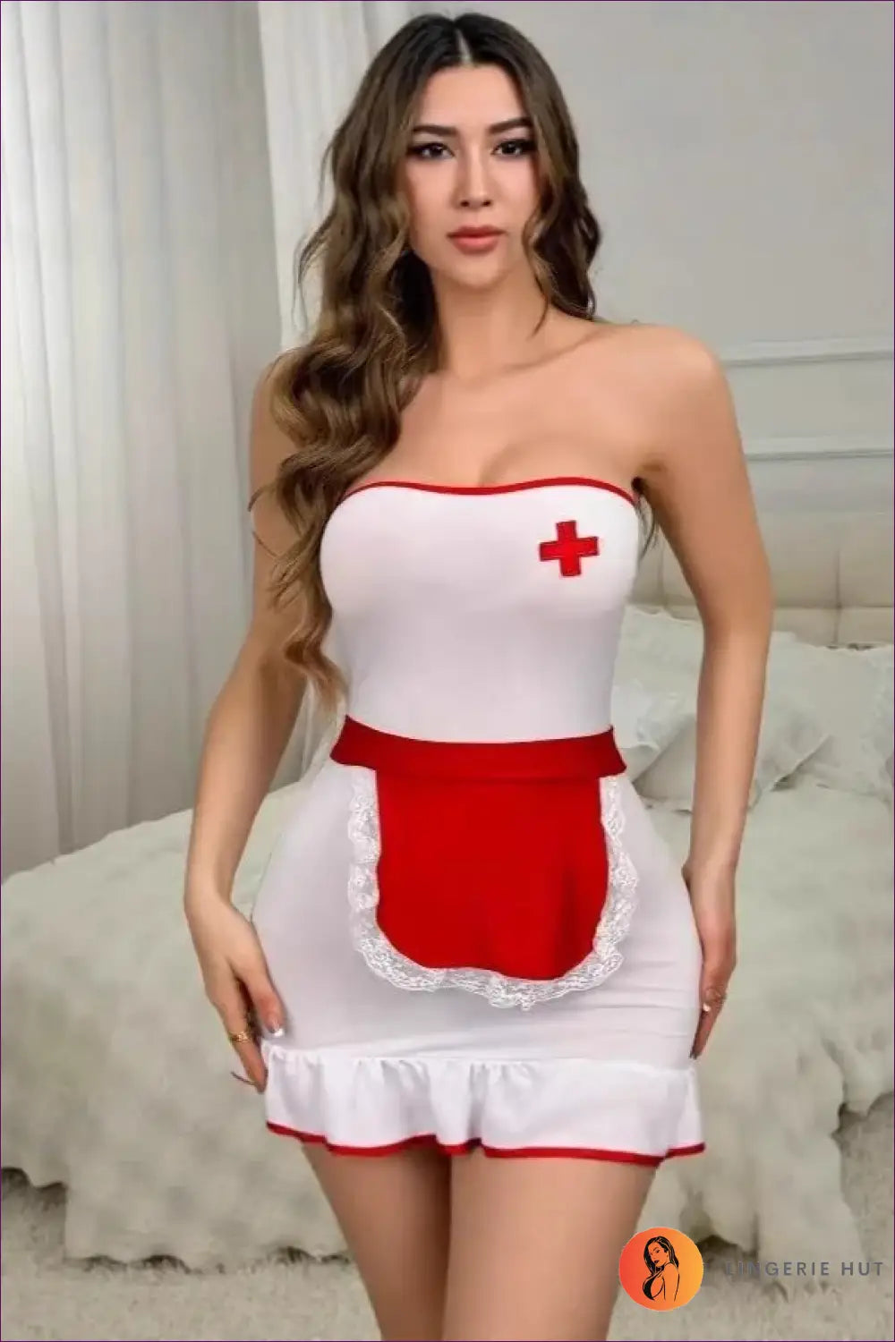 Lingerie Outfit Set - Private Role Play - White / s - Costume - Halloween • just in • Party - Hut