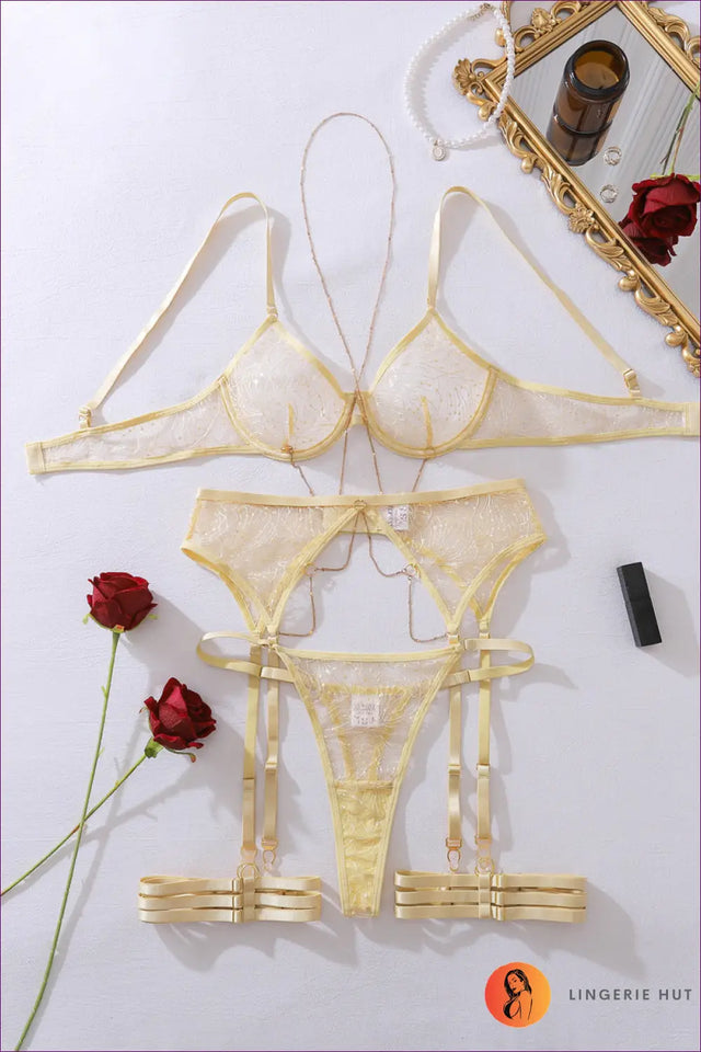 Chain Detail Lingerie Set - The Statement Edit