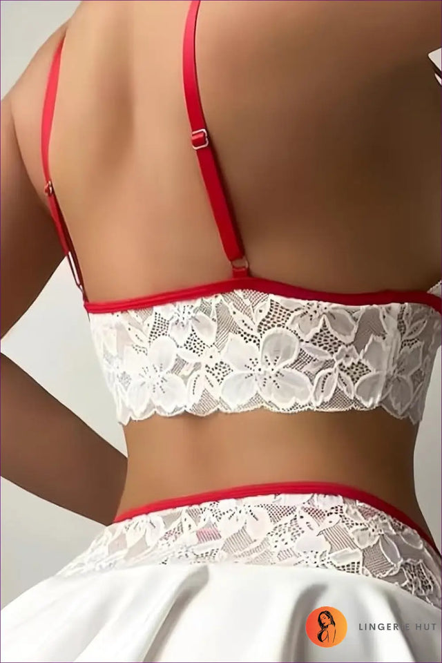 Lingerie Set with Lace Cutout Detail - Bold Confidence