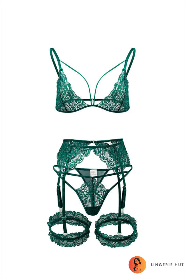 Lace Embroidery Bra Set - Playful Intimacy, Elevated Evenings