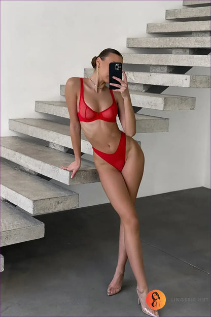 Lingerie Set with Leopard Print & High-leg Thong - Wild Confidence - Bra - Hut - All Season • Animal • Boudoir • Date