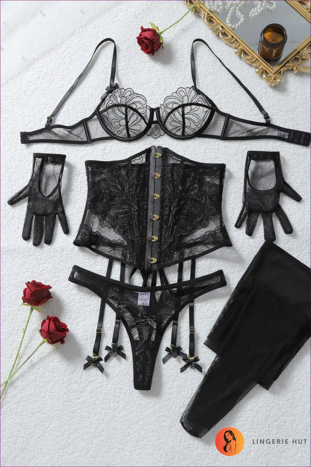 Lingerie Set with Waist Shaping Panel - Bold Confidence