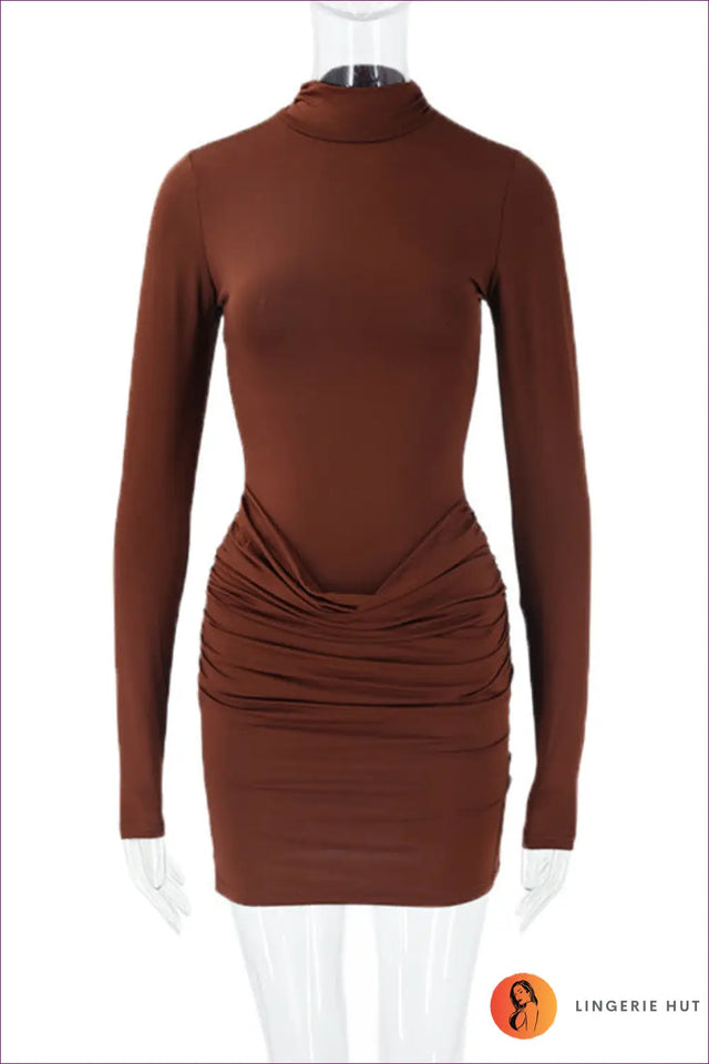 Long Sleeve Bodycon Mini Dress - Effortless Modern Glamour