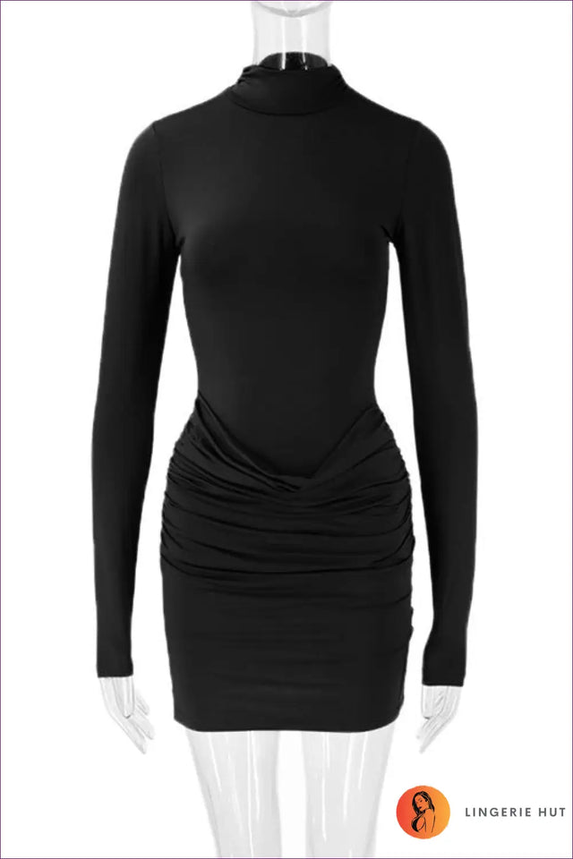 Long Sleeve Bodycon Mini Dress - Effortless Modern Glamour