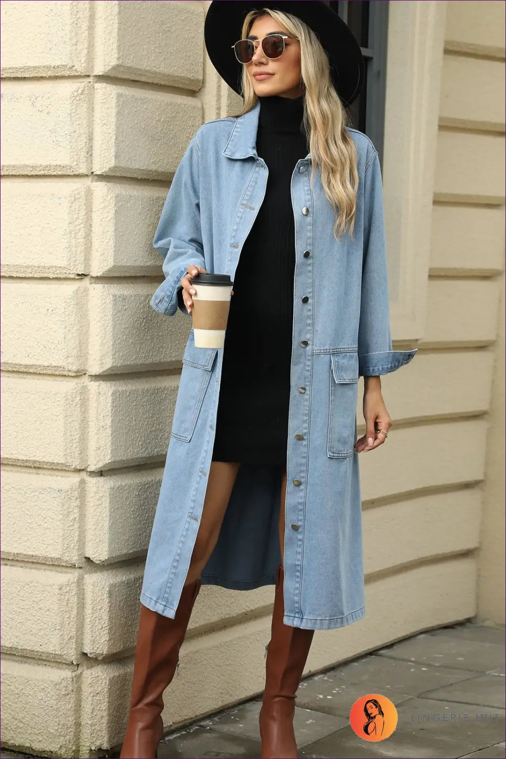 Longline Denim Jacket - Effortless Urban Layering - s / Blue - Jacket - All Season • Autumn • Casual • Everyday