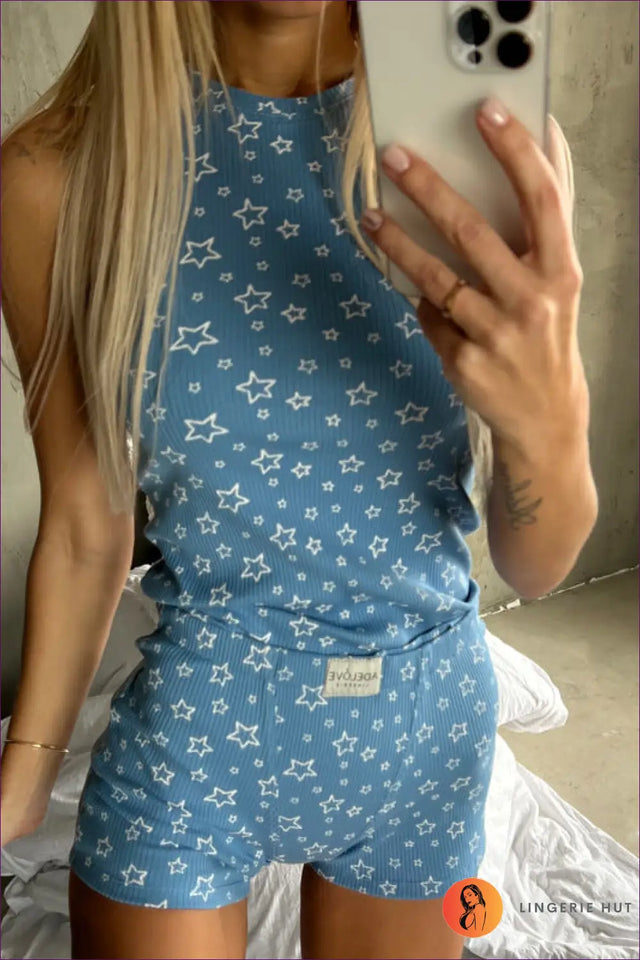Heart Print Loungewear Set - Effortless Weekend Joy