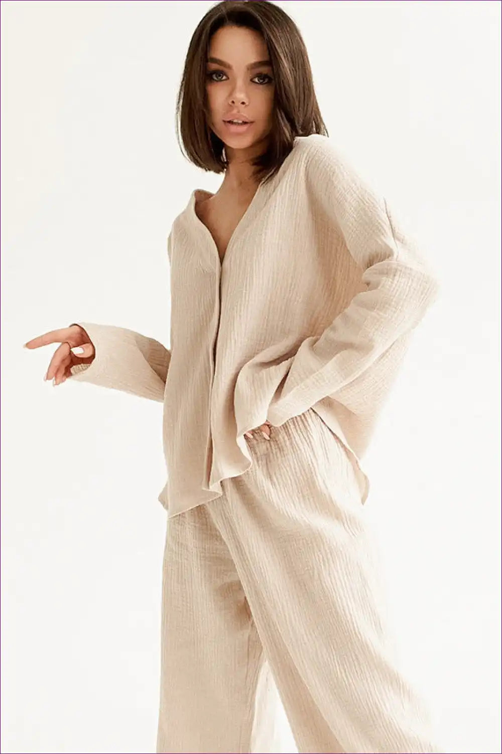 Lounge Set with Long Sleeves - Cosy Evening Ritual for All Season, Autumn, Casual, co Ord, Everyday