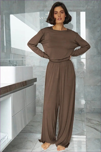 Lounge Set with Long Sleeves - Quiet Luxury for All Season, Autumn, Casual, Everyday,