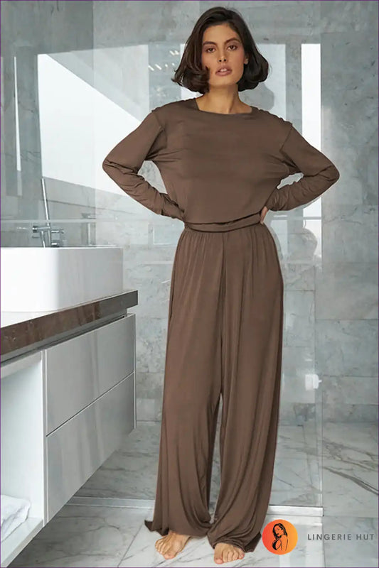 Lounge Set with Long Sleeves - Quiet Luxury for All Season, Autumn, Casual, Everyday,