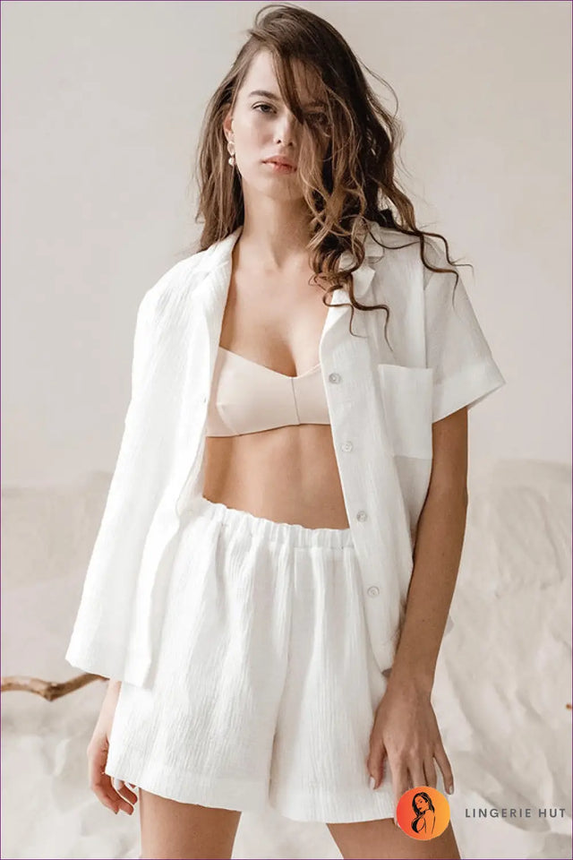 Loungewear Set with Shorts - Effortless At-Home Ease